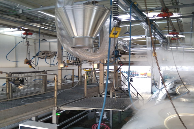 Proyecto: Instalación para la limpieza interior de cisternas alimentarias en Zaragoza